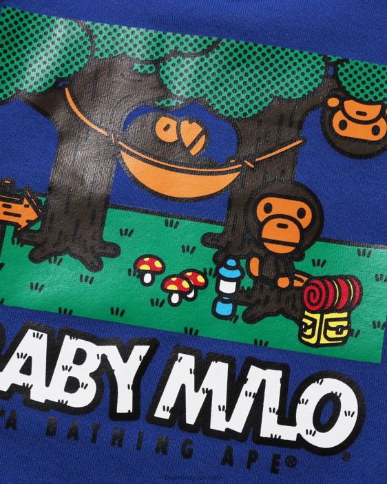 baby milo camuflaje hamaca cuello redondo niños azul 26D801352 A Bathing Ape