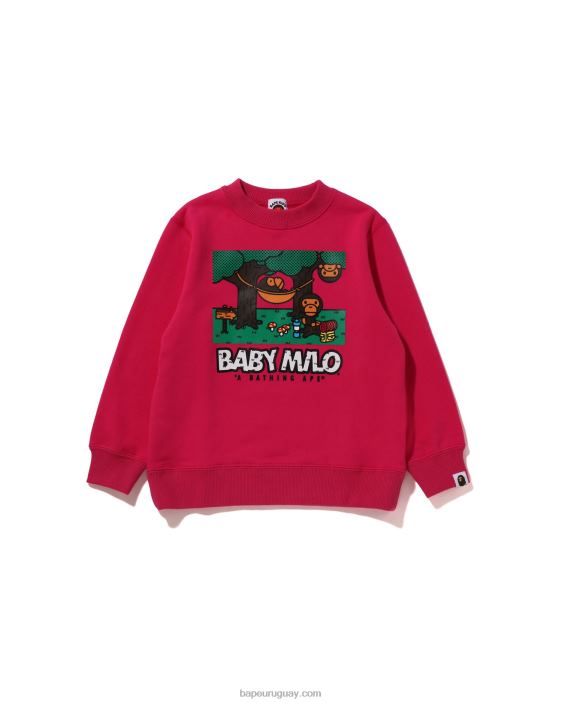 baby milo camuflaje hamaca cuello redondo niños rosa 26D801354 A Bathing Ape
