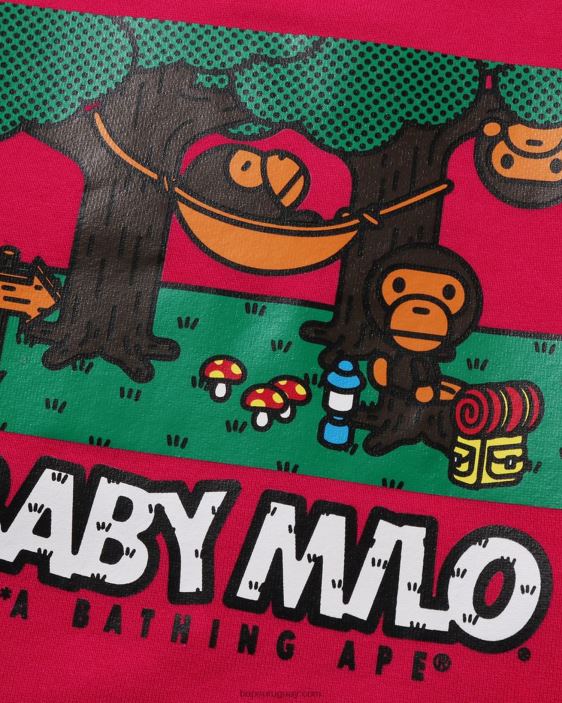 baby milo camuflaje hamaca cuello redondo niños rosa 26D801354 A Bathing Ape
