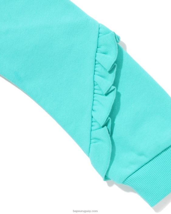 cuello redondo con volantes de corazón baby milo niños menta 26D801495 A Bathing Ape