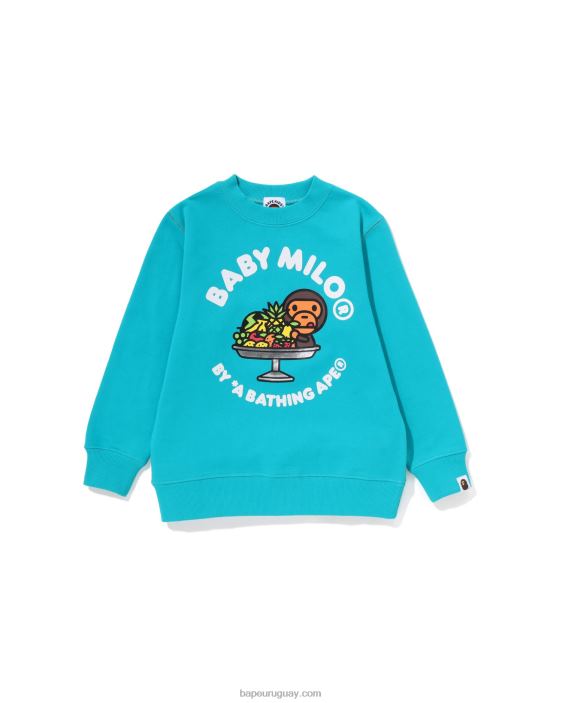cuello redondo de frutas baby milo niños menta 26D801419 A Bathing Ape