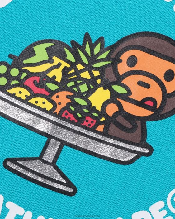 cuello redondo de frutas baby milo niños menta 26D801419 A Bathing Ape