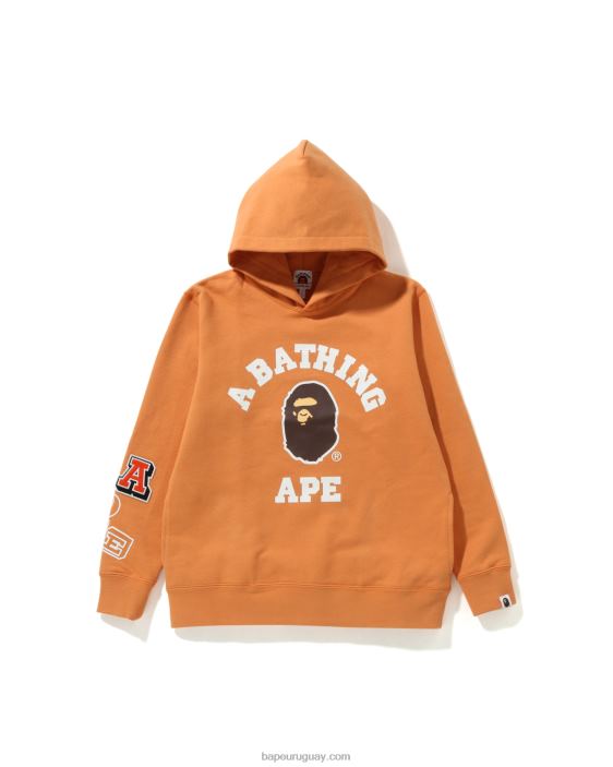 múltiples fuentes sudadera con capucha jr niños naranja 26D801695 A Bathing Ape