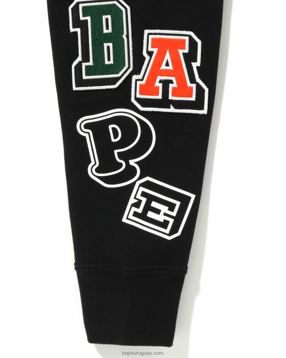 múltiples fuentes sudadera con capucha jr niños negro 26D801693 A Bathing Ape