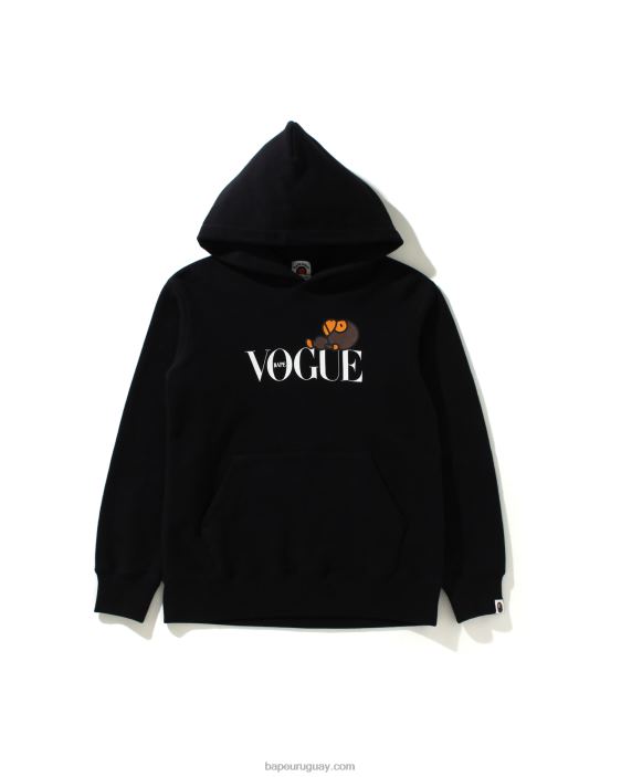 milo x vogue sudadera con capucha niños negro 26D801619 A Bathing Ape