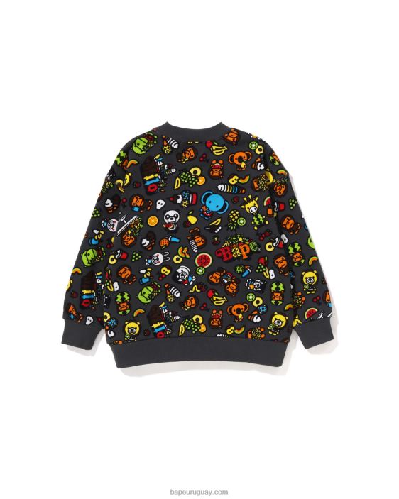 sudadera baby milo con mezcla de frutas niños gris oscuro 26D801442 A Bathing Ape