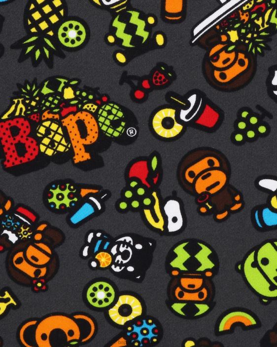 sudadera baby milo con mezcla de frutas niños gris oscuro 26D801442 A Bathing Ape