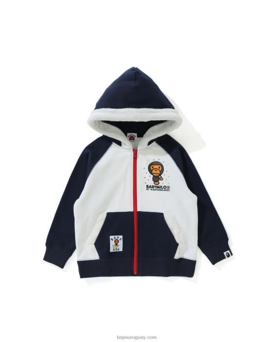 sudadera baby milo star con cremallera niños azul oscuro 26D801791 A Bathing Ape