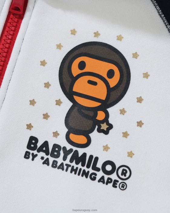 sudadera baby milo star con cremallera niños azul oscuro 26D801791 A Bathing Ape