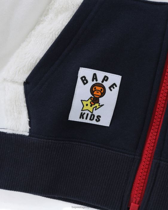 sudadera baby milo star con cremallera niños azul oscuro 26D801791 A Bathing Ape