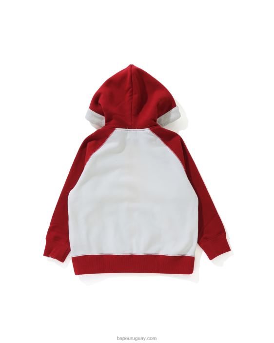 sudadera baby milo star con cremallera niños rojo brillante 26D801792 A Bathing Ape