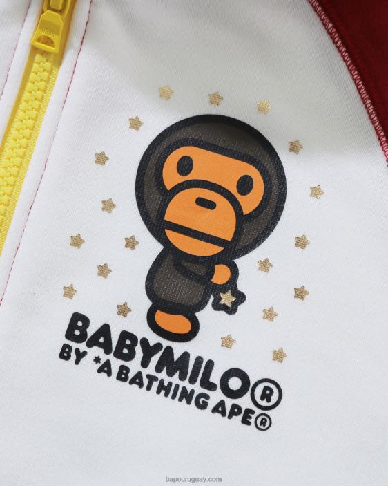 sudadera baby milo star con cremallera niños rojo brillante 26D801792 A Bathing Ape