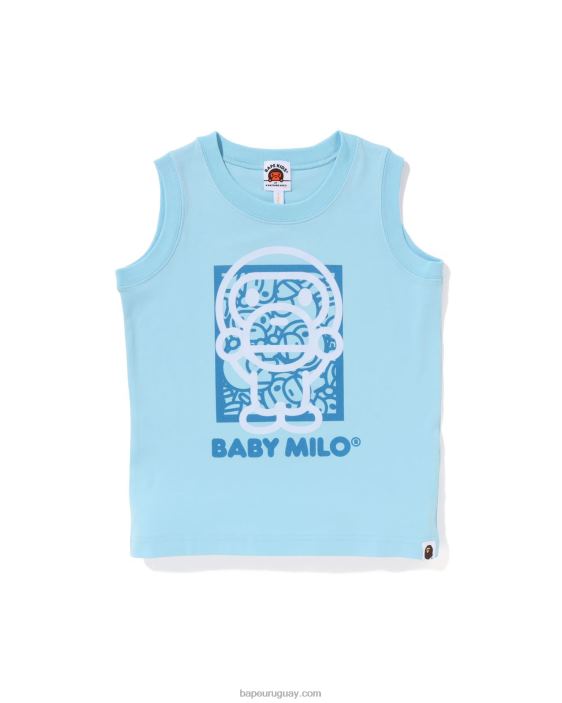 camiseta de bebe milo niños azul claro 26D801697 A Bathing Ape