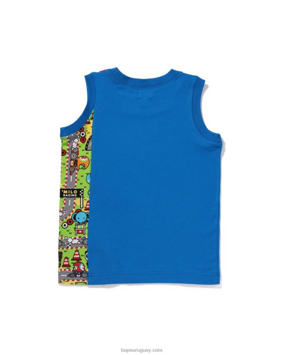 camiseta sin mangas de carreras baby milo niños azul 26D801609 A Bathing Ape