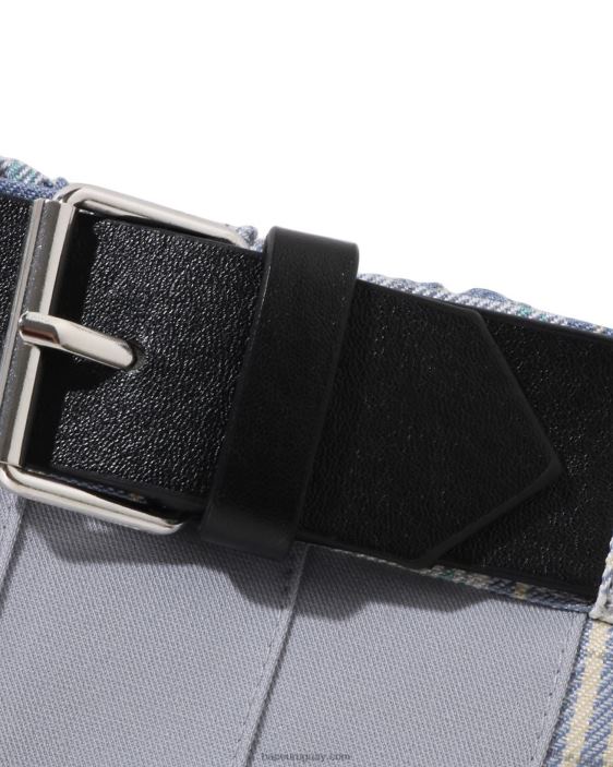 falda plisada a cuadros niños azul 26D801451 A Bathing Ape