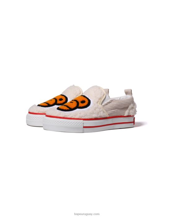 zapatillas baby milo boa niños blanco 26D801523 A Bathing Ape