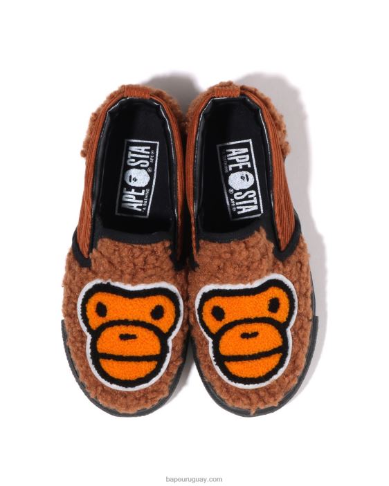 zapatillas baby milo boa niños marrón 26D801522 A Bathing Ape