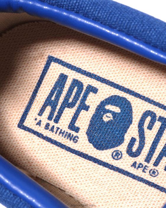 zapatillas sin cordones con parche de cabeza de camuflaje abc niños azul 26D801617 A Bathing Ape